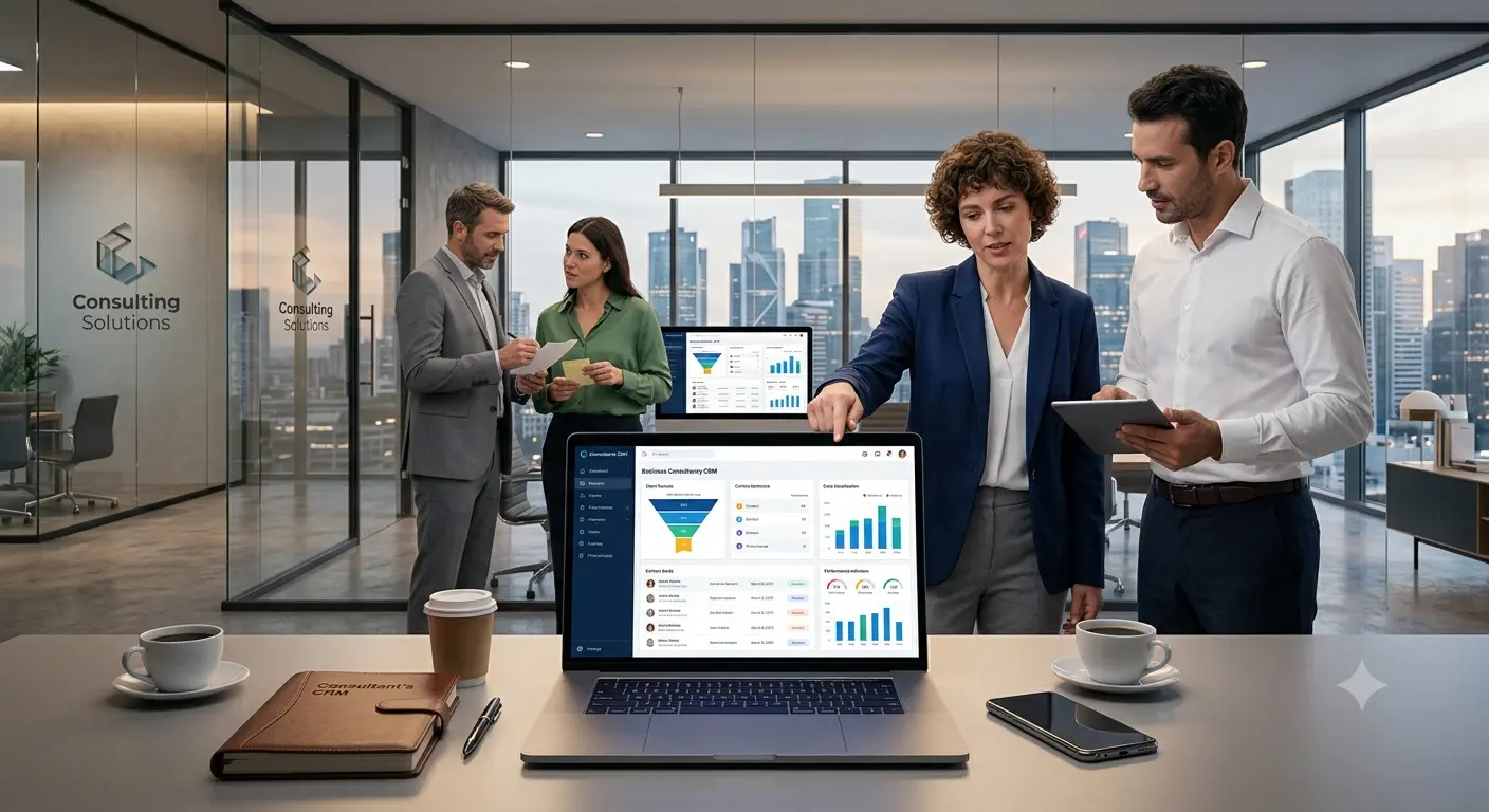 KIF-X CRM used by a sales team